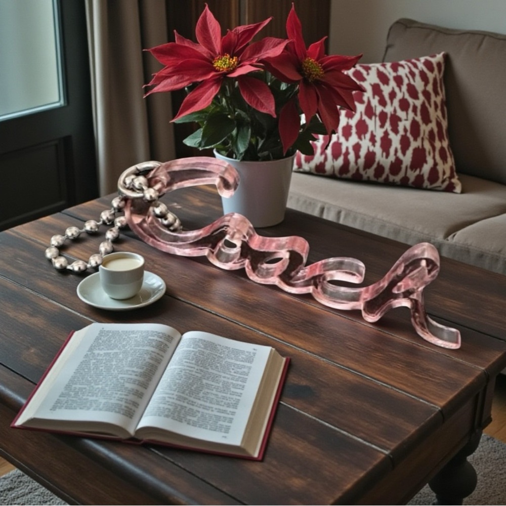 Coach Pink Script Keychain -‎ Bag Charm Authentic Coach ACCESSORY! - Picture 10 of 10